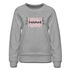 Dachshund Momma Floral Women’s Premium Sweatshirt - heather gray
